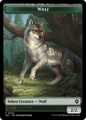 Goat // Wolf (032) Double-Sided Token [Bloomburrow Commander Tokens] | Black Swamp Games