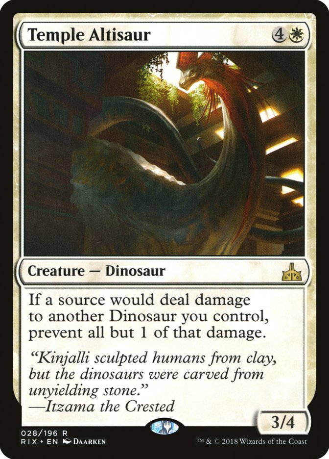 Temple Altisaur [Rivals of Ixalan] | Black Swamp Games