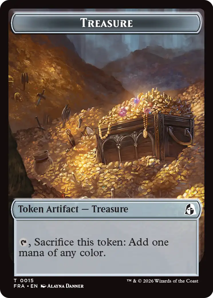 Angel (0003) // Treasure Double-Sided Token [Reality Fracture Tokens] | Black Swamp Games