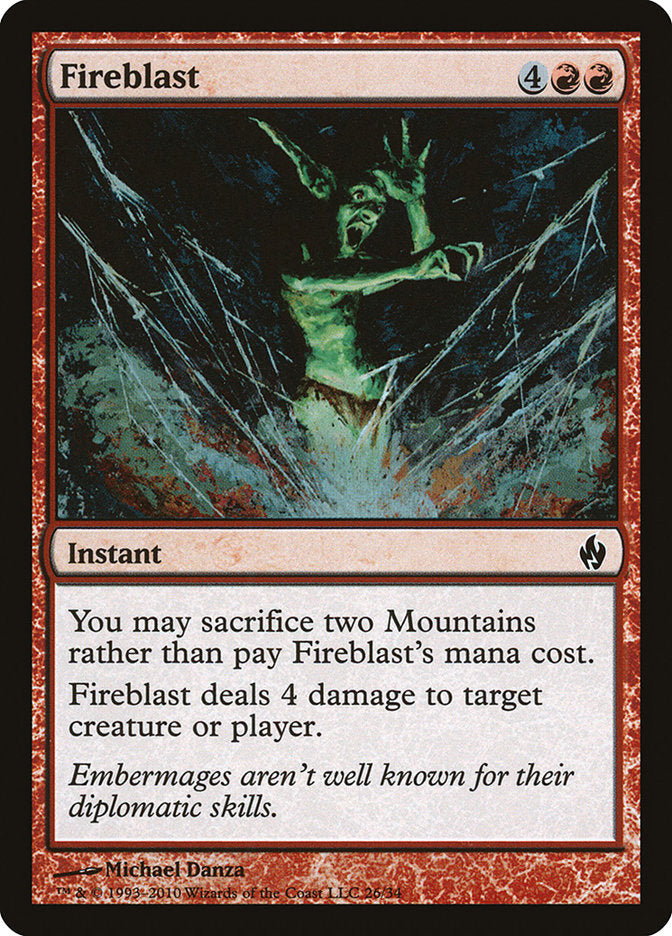 Fireblast [Premium Deck Series: Fire and Lightning] | Black Swamp Games