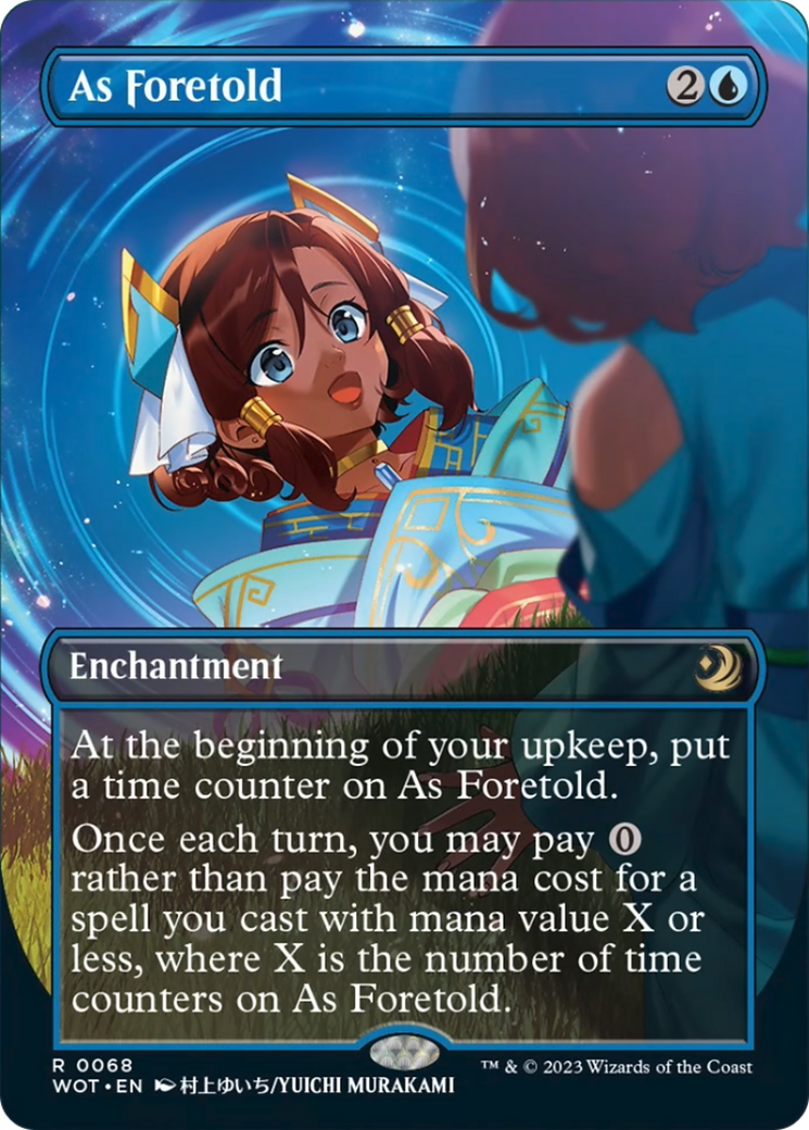 As Foretold (Anime Borderless) [Wilds of Eldraine: Enchanting Tales] | Black Swamp Games