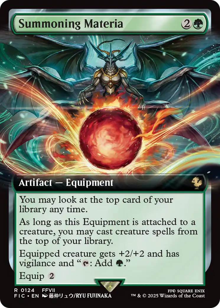 Summoning Materia (Extended Art) [FINAL FANTASY Commander] | Black Swamp Games