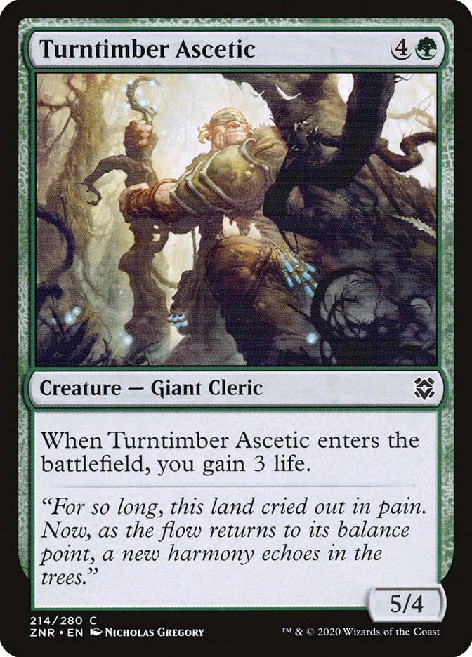 Turntimber Ascetic [Zendikar Rising] | Black Swamp Games