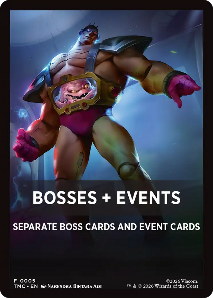 Bosses + Events [Teenage Mutant Ninja Turtles Commander Tokens] | Black Swamp Games