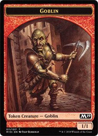Goblin // Thopter Double-Sided Token (Game Night) [Core Set 2019 Tokens] | Black Swamp Games