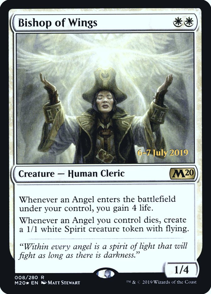 Bishop of Wings [Core Set 2020 Prerelease Promos] | Black Swamp Games