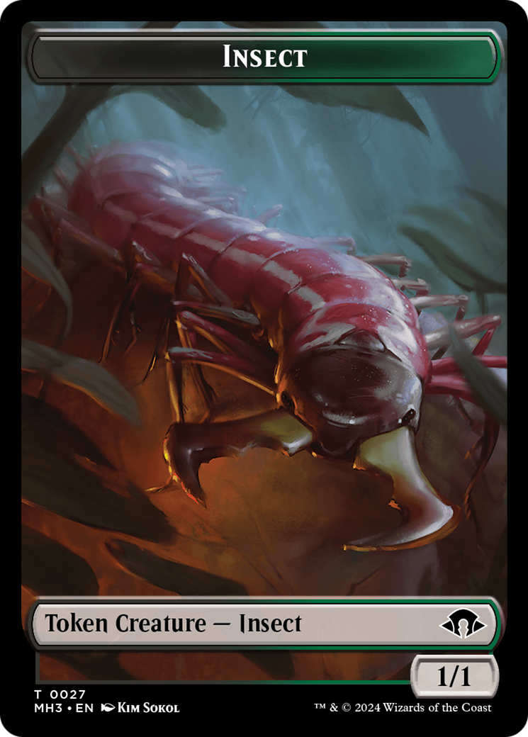 Insect Token (0027) [Modern Horizons 3 Tokens] | Black Swamp Games