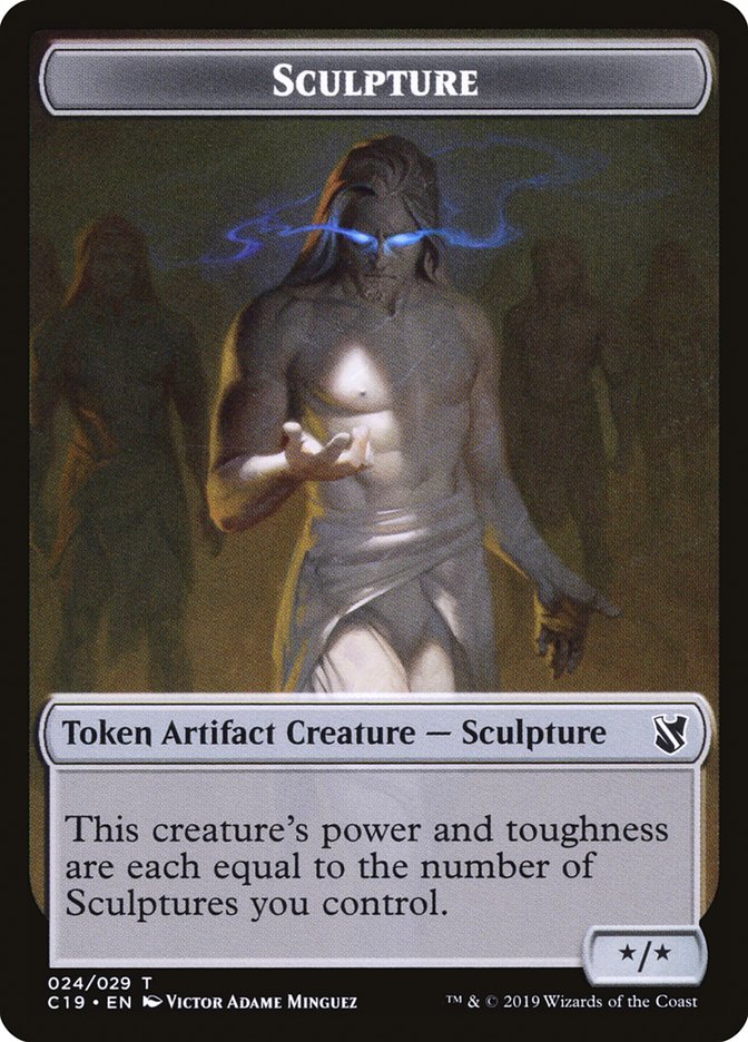 Bird (002) // Sculpture Double-Sided Token [Commander 2019 Tokens] | Black Swamp Games