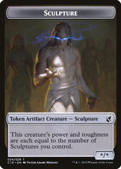 Bird (002) // Sculpture Double-Sided Token [Commander 2019 Tokens] | Black Swamp Games