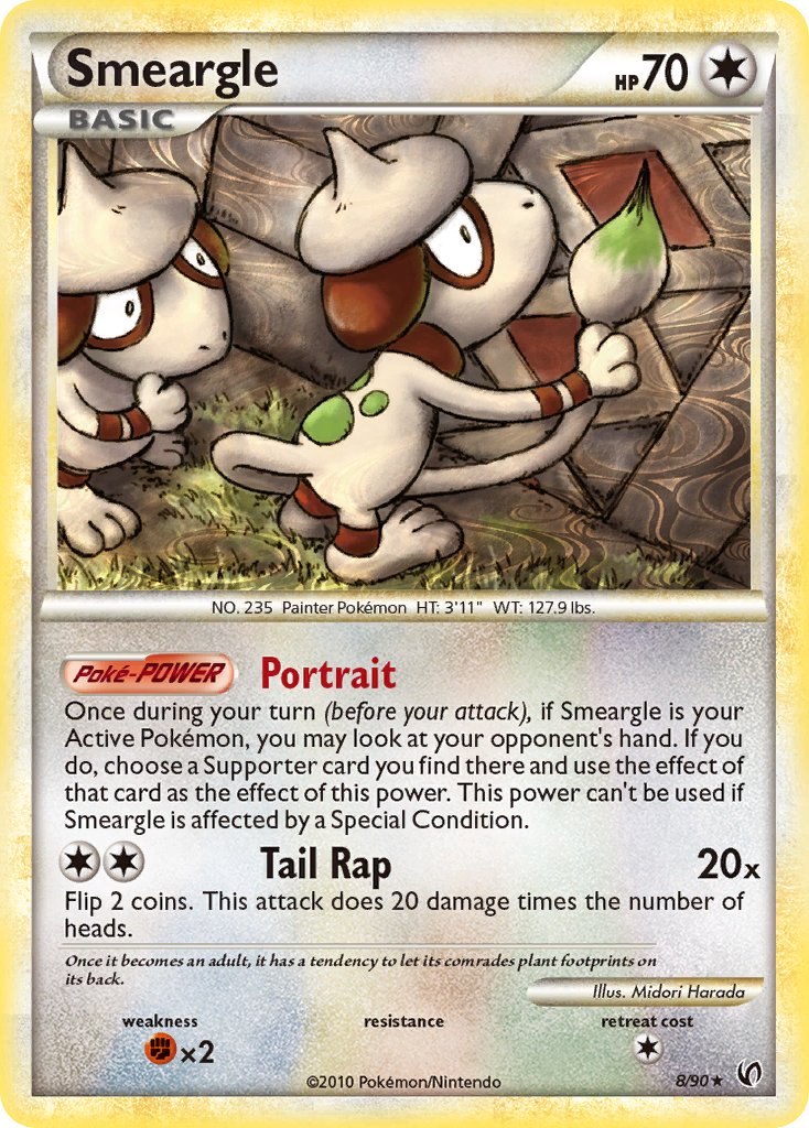 Smeargle (8/90) [HeartGold & SoulSilver: Undaunted] | Black Swamp Games