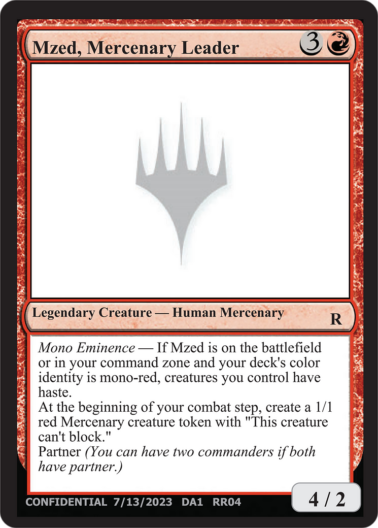 Mzed, Mercenary Leader [Unknown Event] | Black Swamp Games
