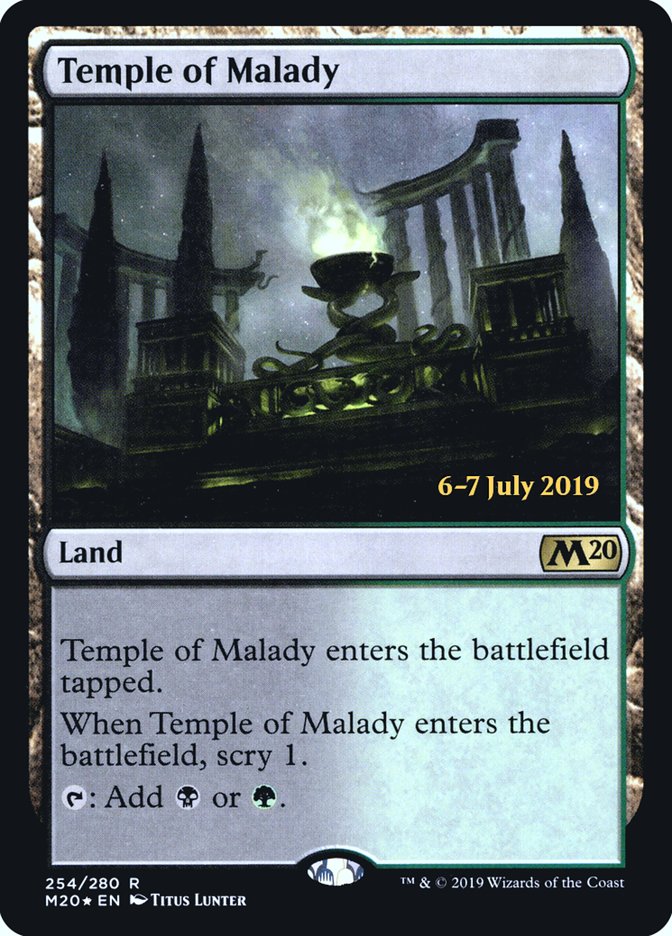 Temple of Malady [Core Set 2020 Prerelease Promos] | Black Swamp Games