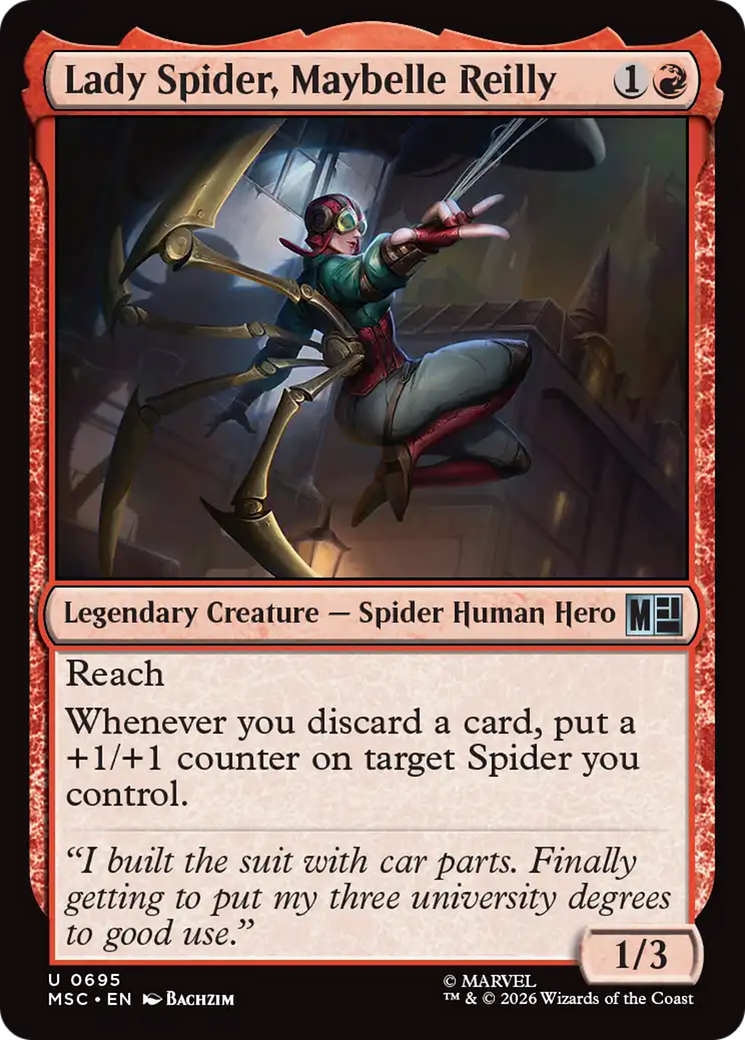 Lady Spider, Maybelle Reilly [Marvel Super Heroes Commander] | Black Swamp Games