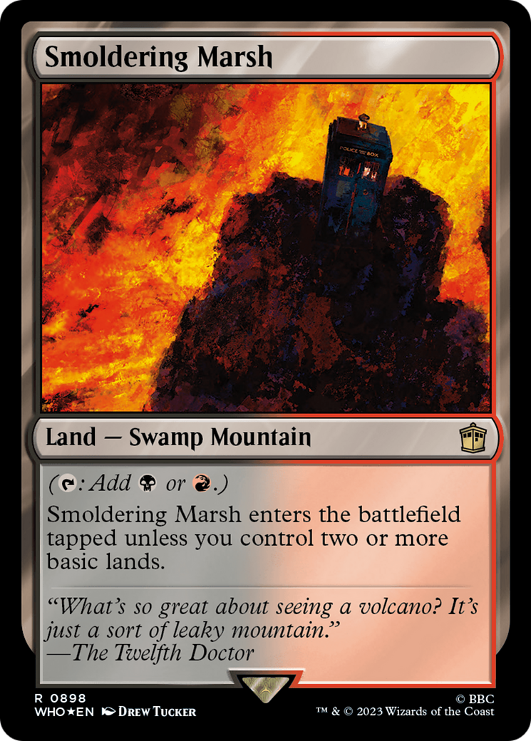 Smoldering Marsh (Surge Foil) [Doctor Who] | Black Swamp Games