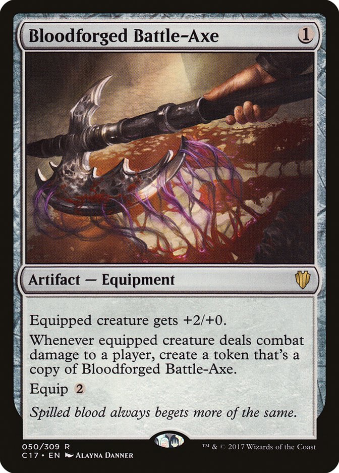 Bloodforged Battle-Axe [Commander 2017] | Black Swamp Games