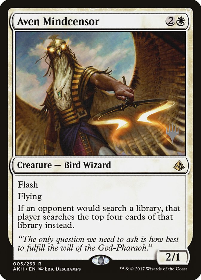 Aven Mindcensor (Promo Pack) [Amonkhet Promos] | Black Swamp Games