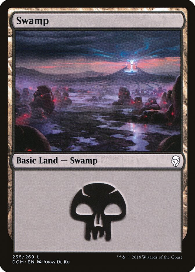 Swamp (258) [Dominaria] | Black Swamp Games