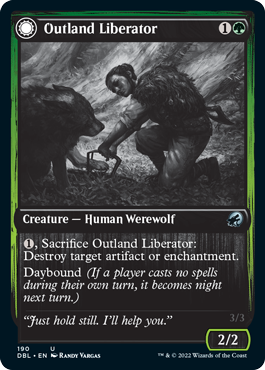 Outland Liberator // Frenzied Trapbreaker [Innistrad: Double Feature] | Black Swamp Games