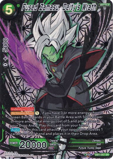 Fused Zamasu, Deity's Wrath (Collector's Selection Vol. 1) (DB1-057) [Promotion Cards] | Black Swamp Games