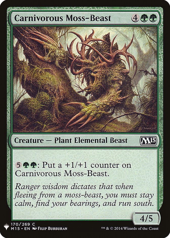 Carnivorous Moss-Beast [Mystery Booster] | Black Swamp Games