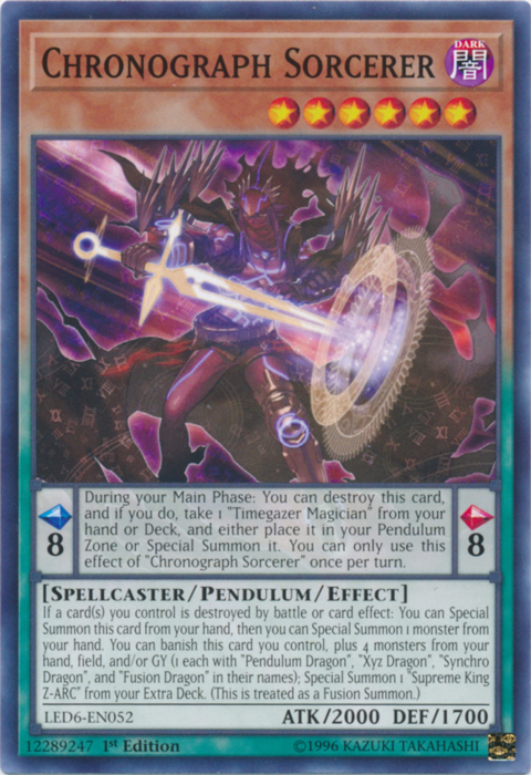 Chronograph Sorcerer [LED6-EN052] Common | Black Swamp Games
