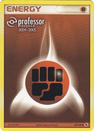 Fighting Energy (105/109) (2004 2005) [Professor Program Promos] | Black Swamp Games