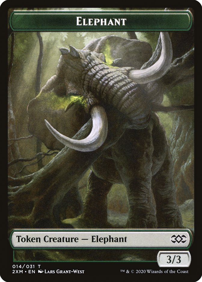 Elephant Token [Double Masters Tokens] | Black Swamp Games
