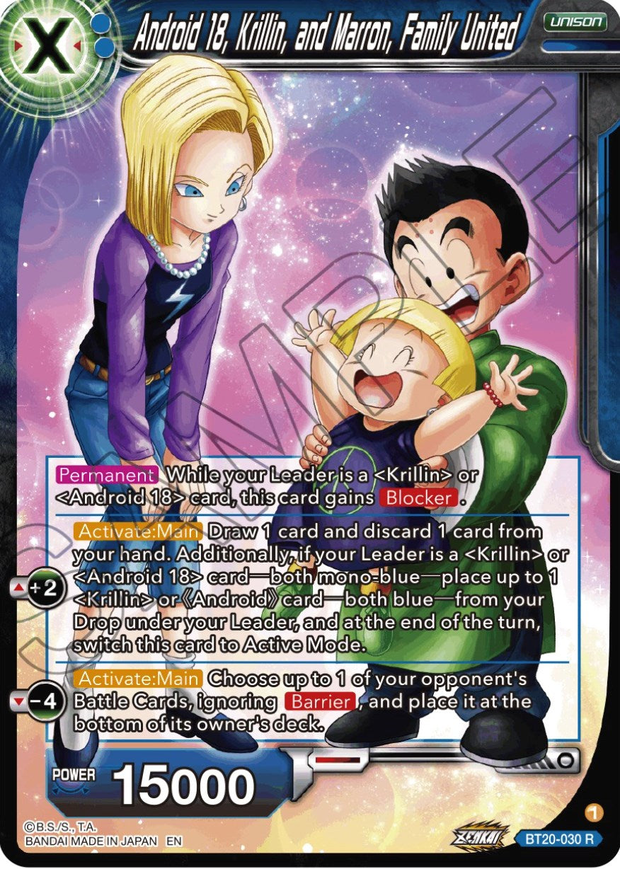 Android 18, Krillin, and Maron, Family United (BT20-030) [Power Absorbed] | Black Swamp Games