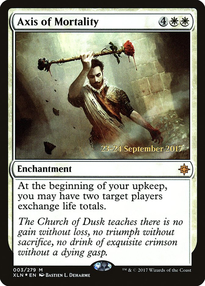 Axis of Mortality [Ixalan Prerelease Promos] | Black Swamp Games