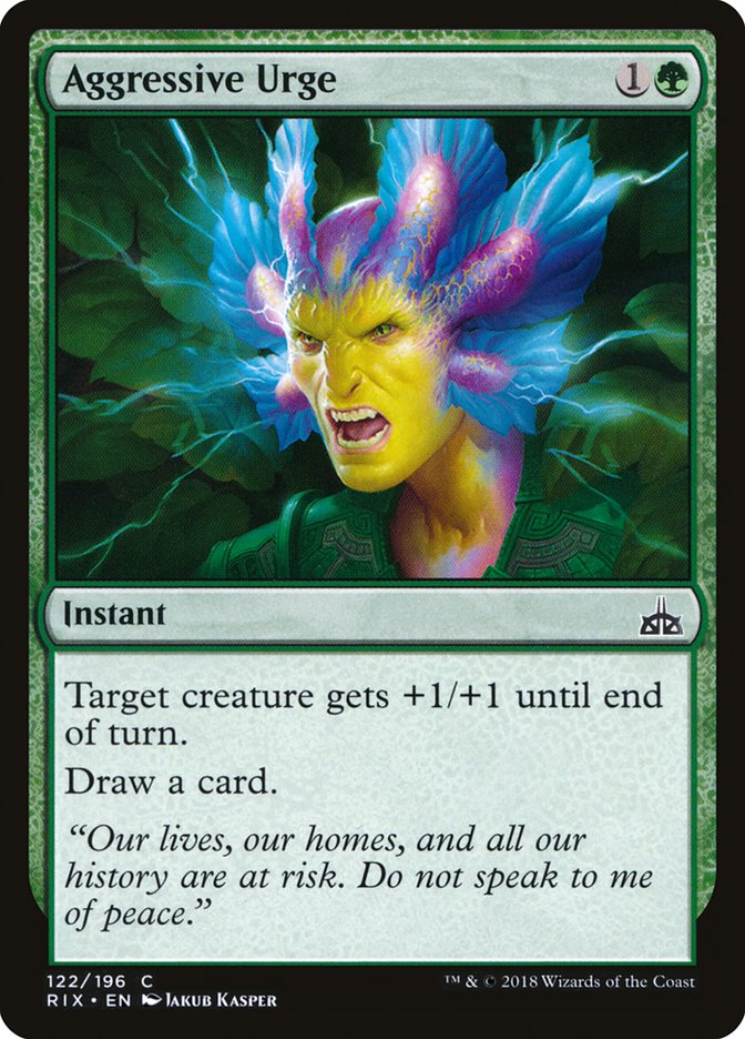 Aggressive Urge [Rivals of Ixalan] | Black Swamp Games