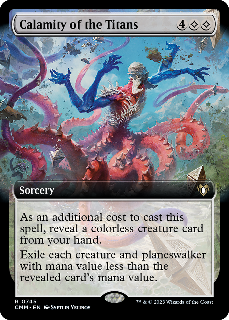 Calamity of the Titans (Extended Art) [Commander Masters] | Black Swamp Games