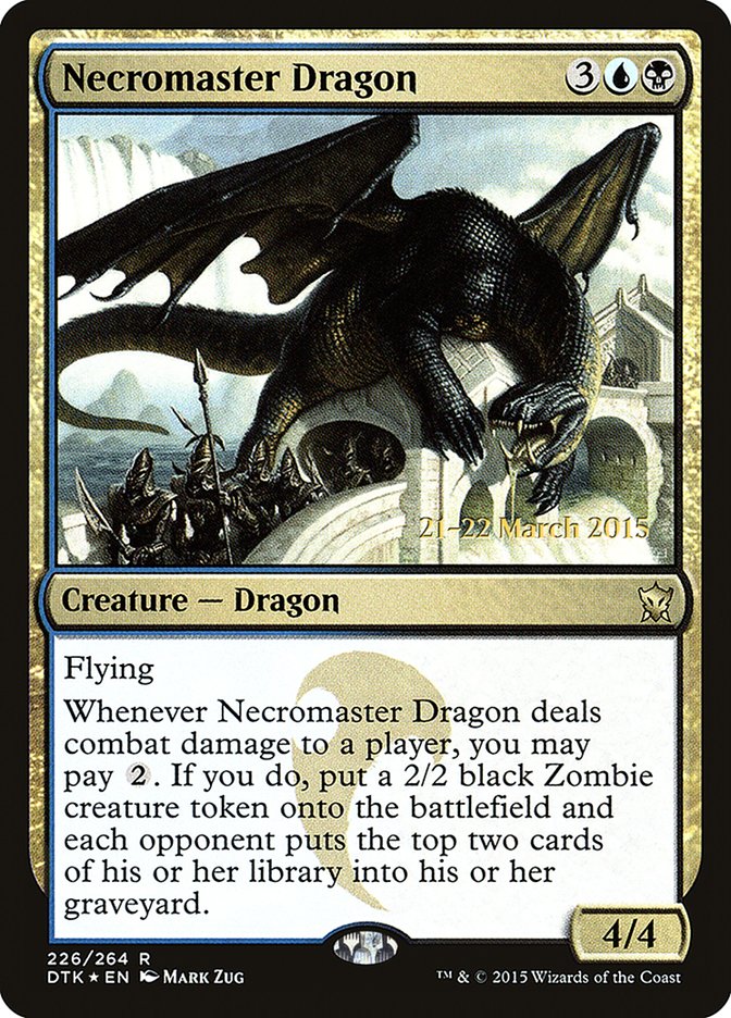 Necromaster Dragon [Dragons of Tarkir Prerelease Promos] | Black Swamp Games