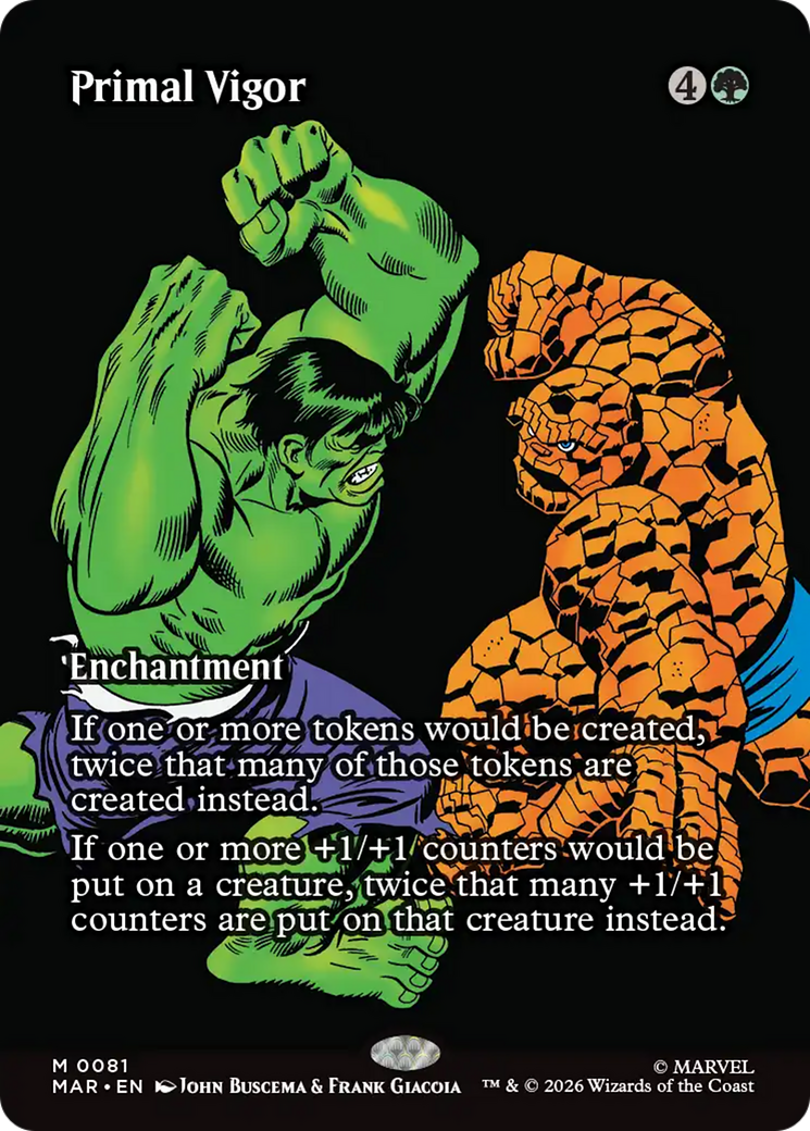 Primal Vigor (Borderless) [Marvel Universe: Eternal-Legal] | Black Swamp Games