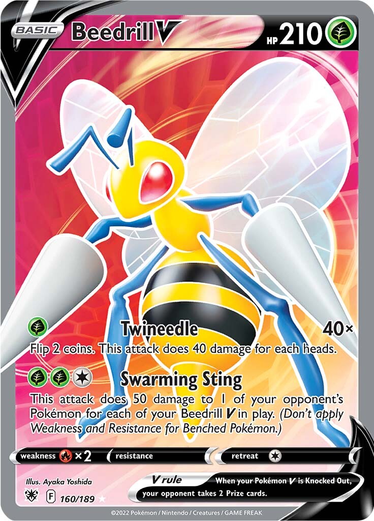 Beedrill V (160/189) [Sword & Shield: Astral Radiance] | Black Swamp Games