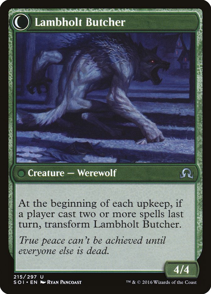 Lambholt Pacifist // Lambholt Butcher [Shadows over Innistrad] | Black Swamp Games