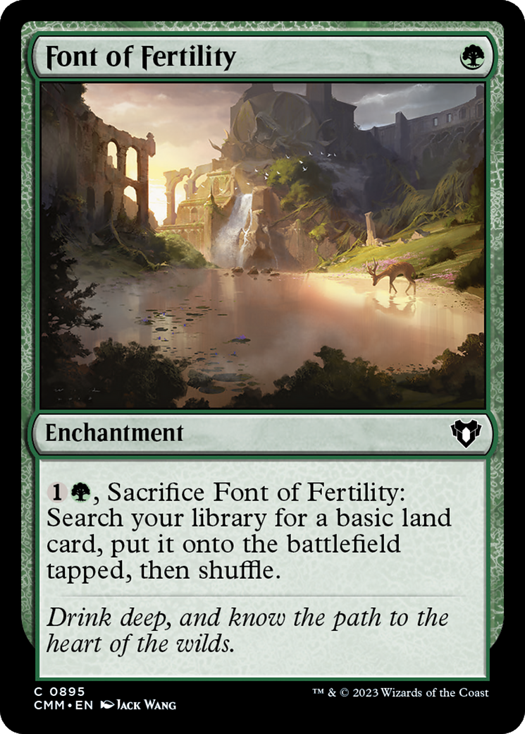 Font of Fertility [Commander Masters] | Black Swamp Games