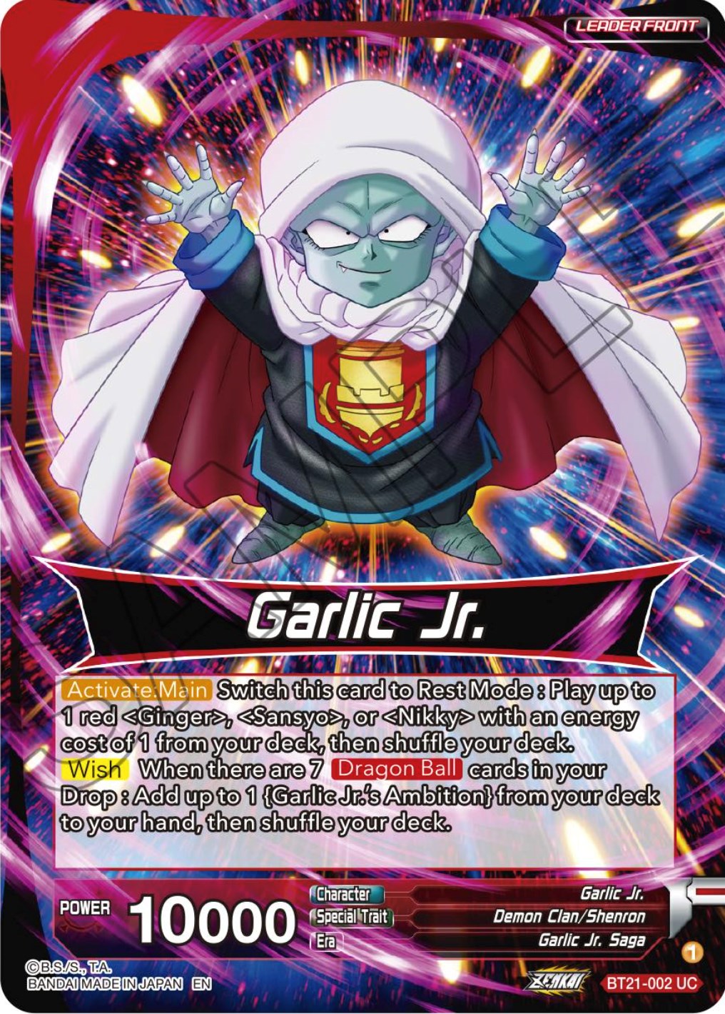 Garlic Jr. // Garlic Jr., Immortal Being (BT21-002) [Wild Resurgence] | Black Swamp Games