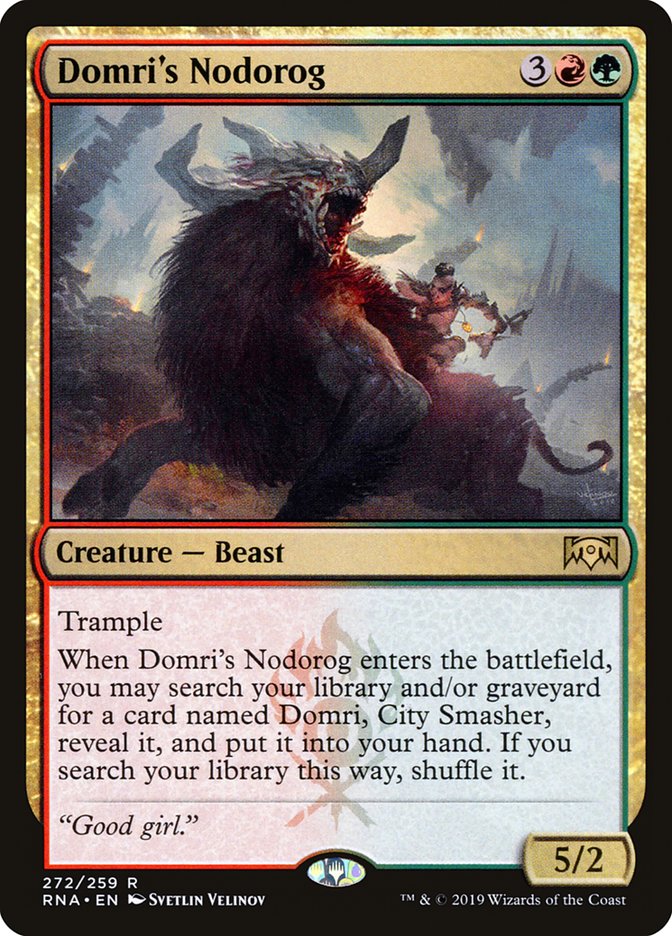 Domri's Nodorog [Ravnica Allegiance] | Black Swamp Games