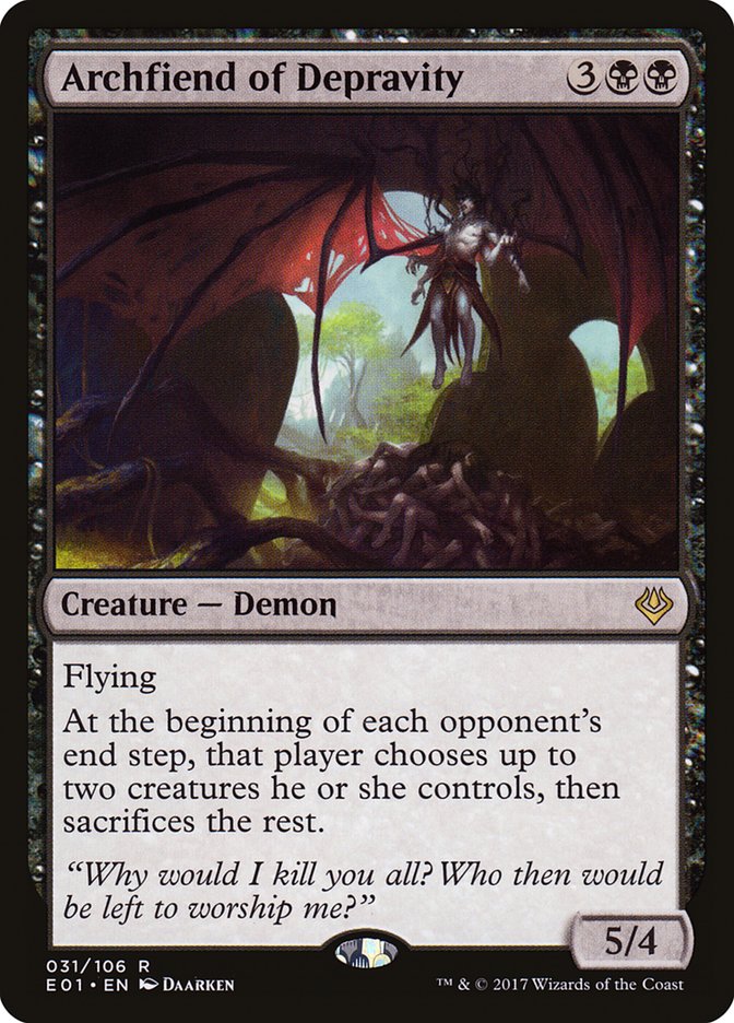 Archfiend of Depravity [Archenemy: Nicol Bolas] | Black Swamp Games