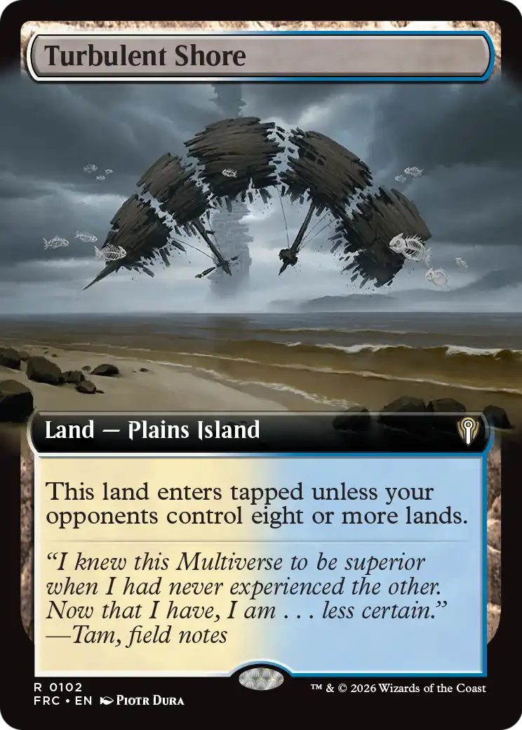 Turbulent Shore (Extended Art) [Reality Fracture Commander] | Black Swamp Games