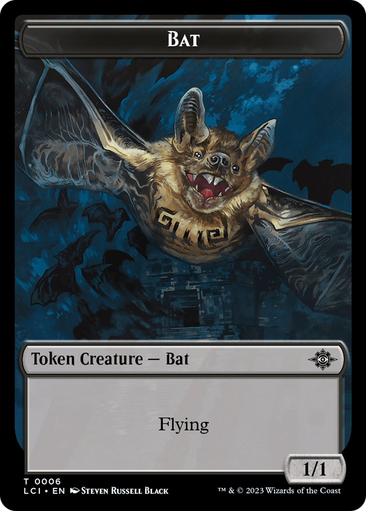 Bat // Vampire (0004) Double-Sided Token [The Lost Caverns of Ixalan Commander Tokens] | Black Swamp Games