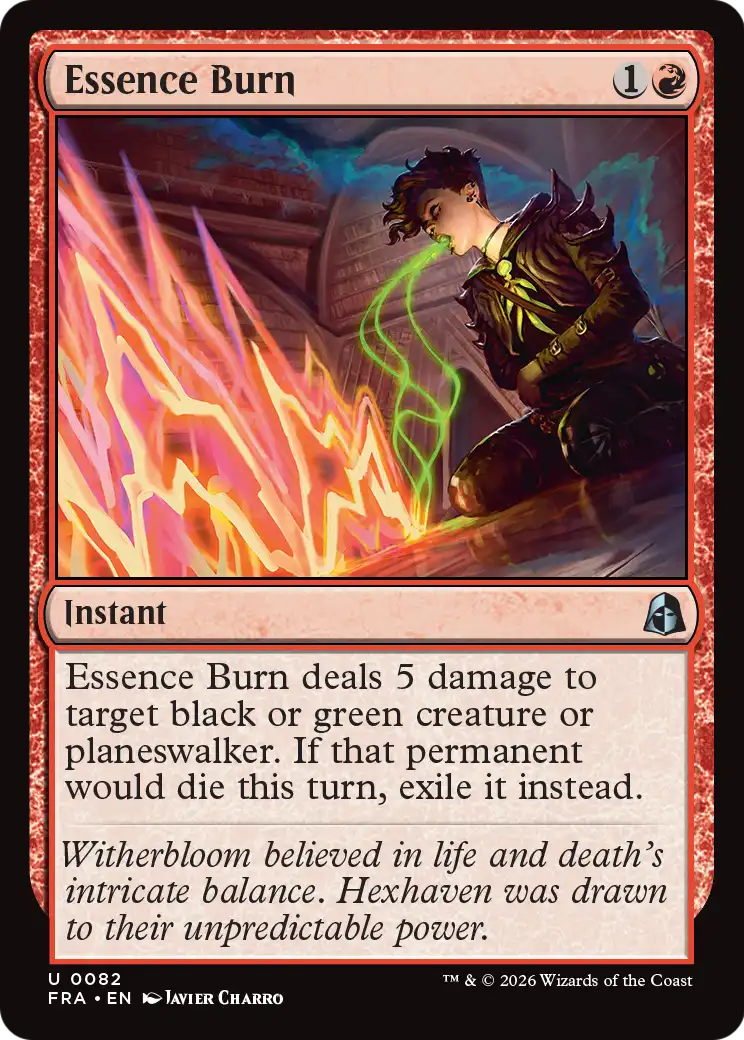 Essence Burn [Reality Fracture] | Black Swamp Games