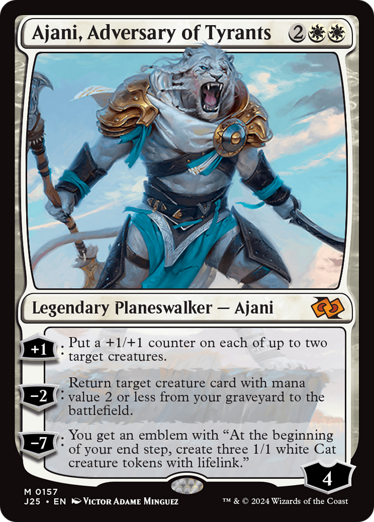 Ajani, Adversary of Tyrants [Foundations Jumpstart] | Black Swamp Games