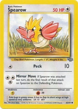 Spearow (62/64) [Jungle Unlimited] | Black Swamp Games
