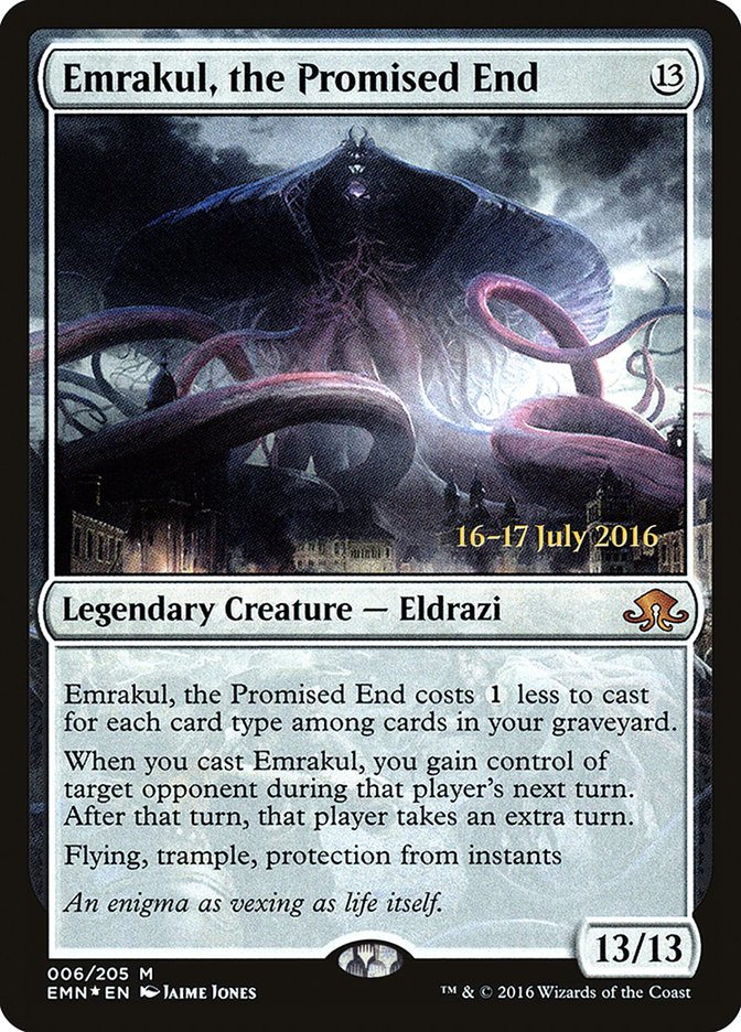 Emrakul, the Promised End [Eldritch Moon Prerelease Promos] | Black Swamp Games