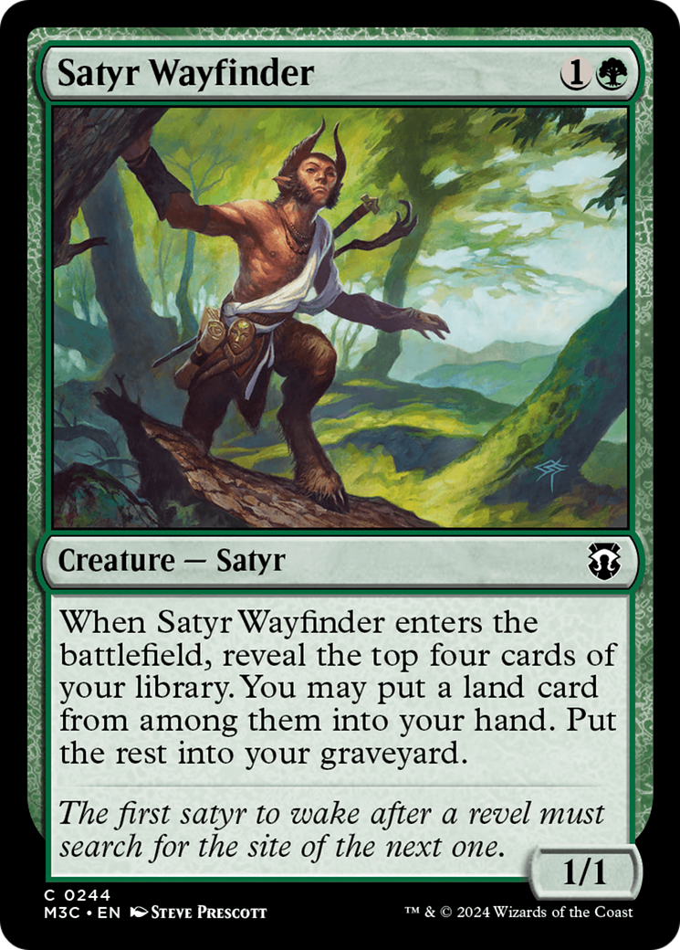 Satyr Wayfinder (Ripple Foil) [Modern Horizons 3 Commander] | Black Swamp Games