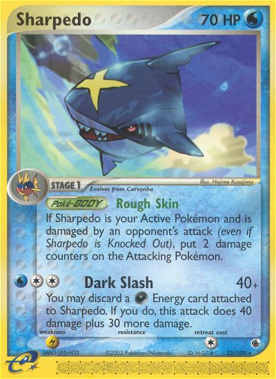 Sharpedo (22/109) [EX: Ruby & Sapphire] | Black Swamp Games