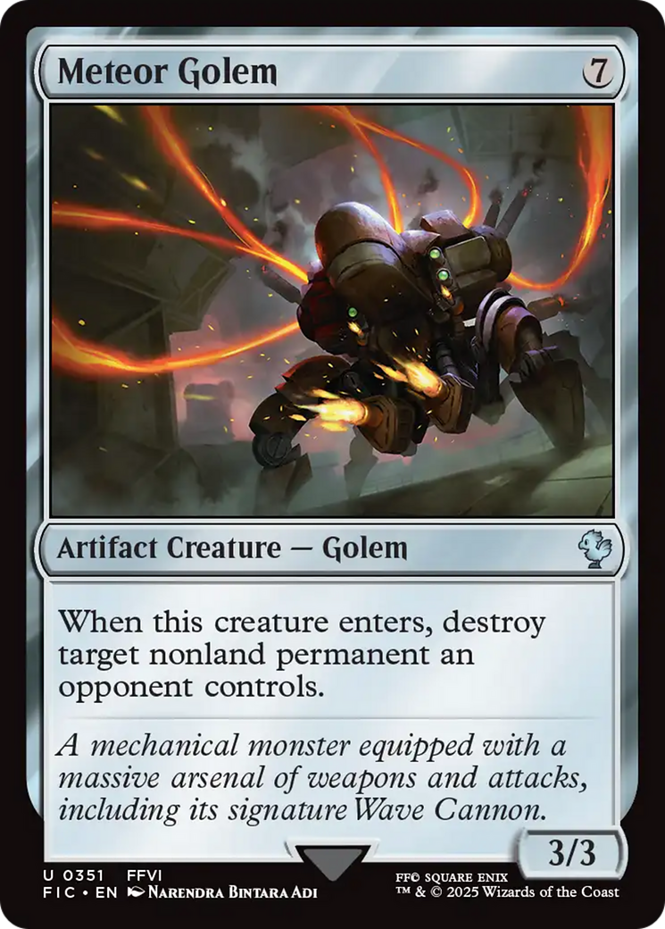 Meteor Golem [FINAL FANTASY Commander] | Black Swamp Games