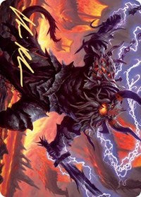 Kardur, Doomscourge Art Card (Gold-Stamped Signature) [Kaldheim Art Series] | Black Swamp Games