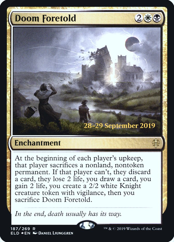 Doom Foretold [Throne of Eldraine Prerelease Promos] | Black Swamp Games